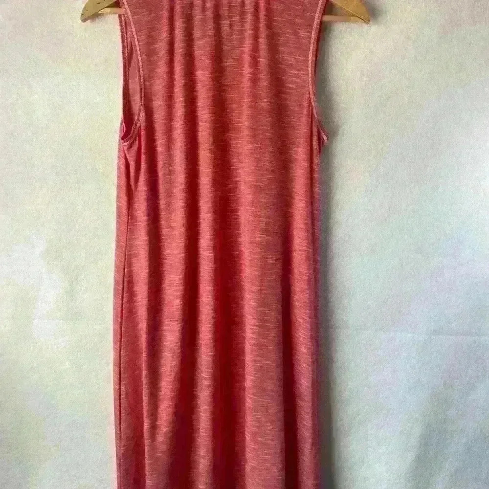 Max Studio Women's Pink Lace Crochet Sleeveless V Neck Midi Dress‎ Size M/L - Picture 12 of 12